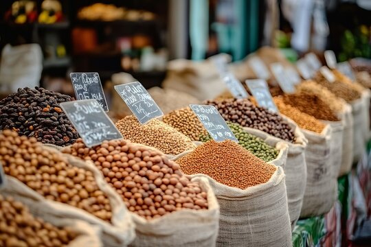 Culinary Treasures An Abundance of Grains, Nuts, and Leguminous Delights Awaiting Your Selection