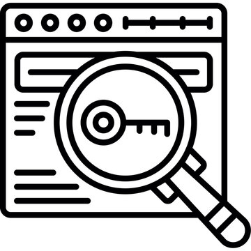 Keywords Icon Vector Element