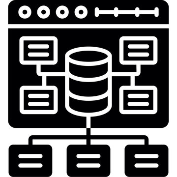 Structured Data Icon Vector Element
