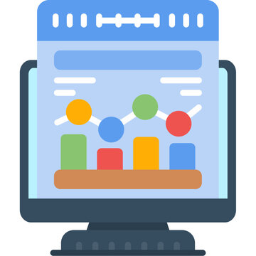 Organic Traffic Icon Vector Element
