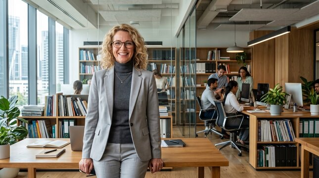 Businesswoman Portrait Modern Office Professional Female Leader Photo