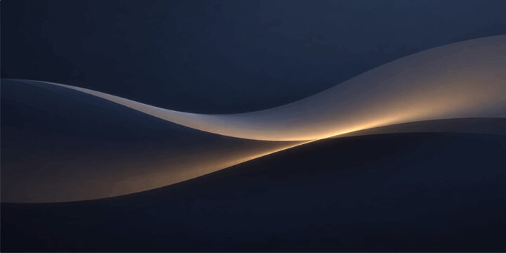 Abstract blue space background featuring a serene landscape of clouds and horizon light above the earth