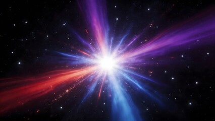 Obraz premium Cosmic explosion in space
