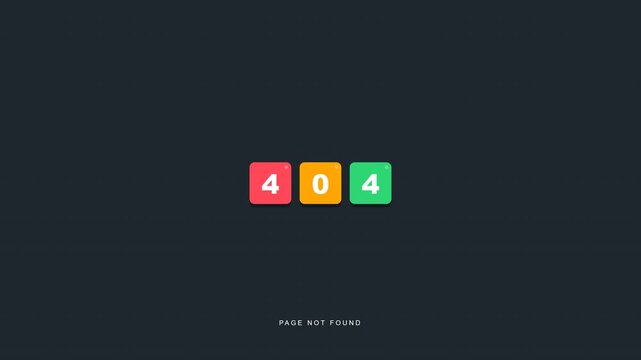 Four zero four error page not found minimalist graphic