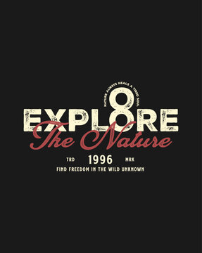 Explore The Nature 1996 Graphic Design.