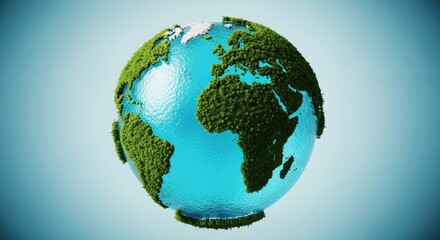 Fototapeta premium Earth as an egg a symbolic representation of life and potential