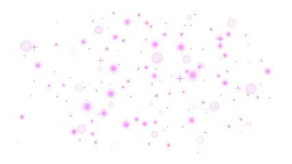 Luxury pink and purple glitter dust with sparkling particles isolated on transparent background. PNG. © Oleksandr