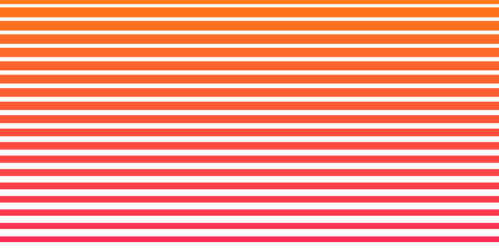 A stylized, geometric sunset with vibrant orange and pink gradient lines creating a retro-futuristic horizon effect