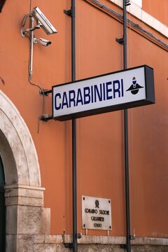 CORATO, ITALY - APRIL 23, 2026: Carabinieri police station in Corato, Italy. The Carabinieri are the national gendarmerie of Italy.