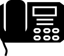 Fototapeta premium telephone communicatiom retro vintage solid style illustration