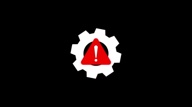 System Alert: A bold, eye-catching symbol against a dark backdrop, this image conveys a sense of warning and urgency, ready to highlight critical information.