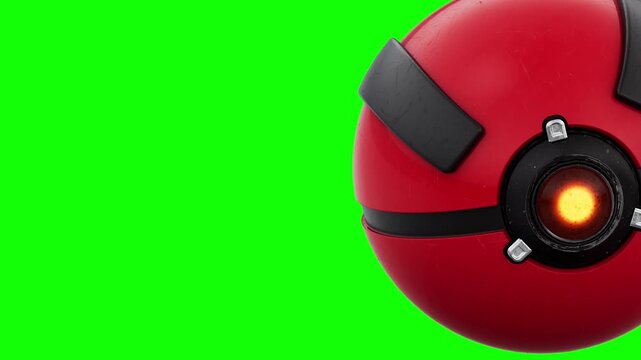 Game Stinger Transition | Sci-Fi Sphere futuristic ball &mdash; Isolated 4K 60FPS Stream Overlay