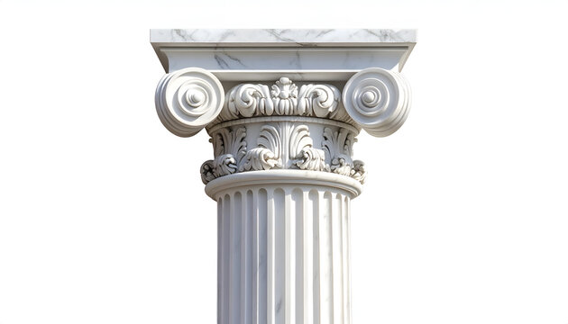 Ionic Column Capital Detail Architectural Element.