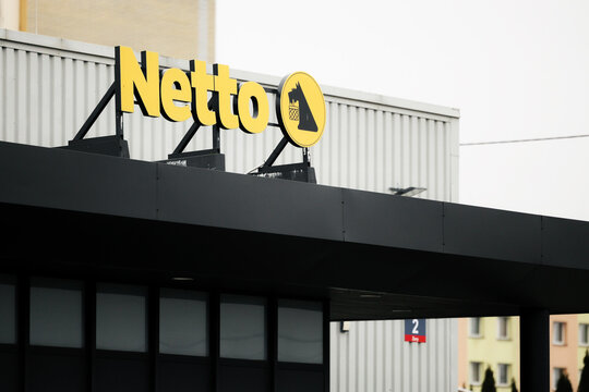 08.12.2024, Zory, Poland. Netto Supermarket Sign
