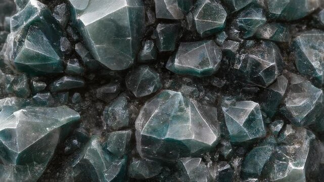 不規則に変化する鉱物結晶模様の神秘的な抽象テクスチャ