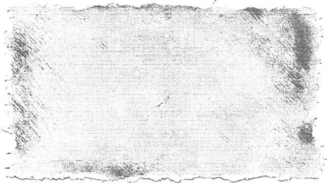 Textured grey abstract background with distressed torn paper edges and dot pattern