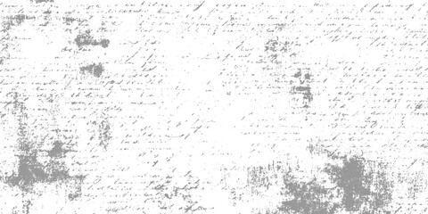 Fototapeta premium Faded grey handwritten script texture with distressed grunge effect on white background