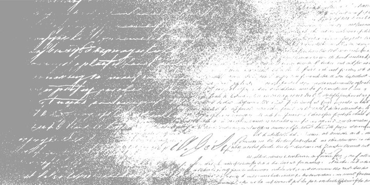 Faded handwritten script on textured grey and white background handwriting vintage