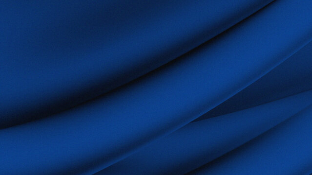 An abstract composition that resembles folds of fabric or fine material in elegant shades of dark blue. There are diagonal curves that create an effect of depth and shadow, similar to neatly arranged 