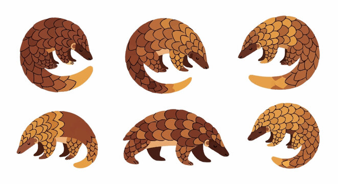 Brown bear claw marks mosaic.