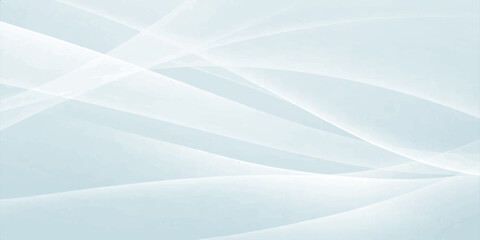 Abstract blue background with waves featuring a frozen winter texture of white snow and crystal ice patterns under a cold sky © MD