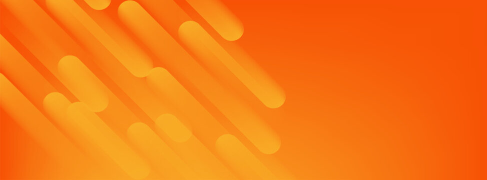 Abstract orange background with diagonal lines. Dynamic shapes composition. simple presentation