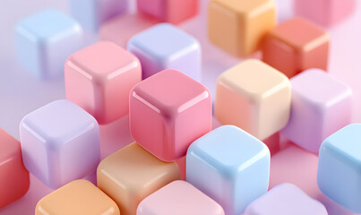 Fototapeta premium abstract background of colorful cubes