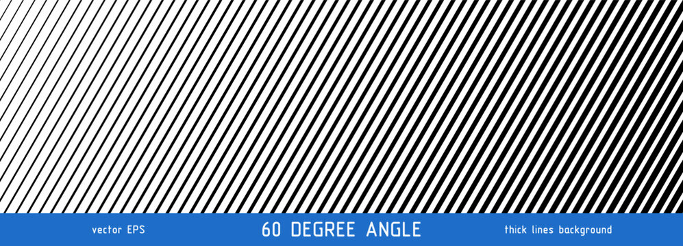 Diagonal slash line pattern with fading parallel 60 degree angled stripes creating a simple geometric texture. Vector illustration isolated on white background with repeating stripes for modern design