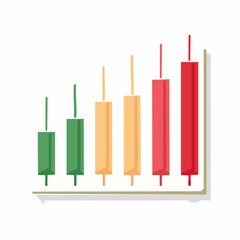Obraz premium Candlestick Chart Illustration