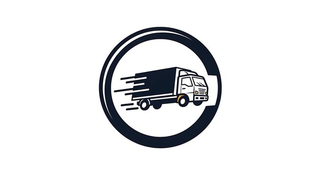truck driving through no entry traffic sign vector