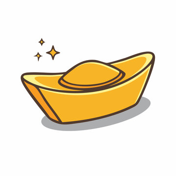 Chinese Gold Ingot Icon