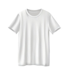 Fototapeta premium Realistic White T-Shirt Mockup Template for Fashion Design, Print, and E-Commerce Product Showcase.
