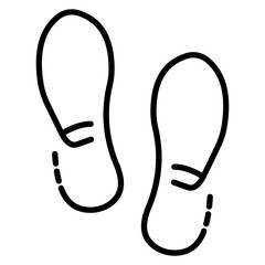 Obraz premium Footsteps Icon