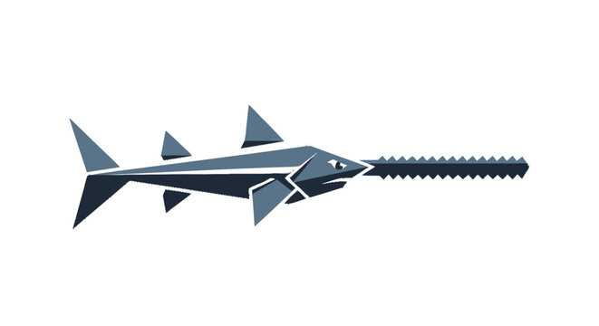 Shark with screw tail fin.