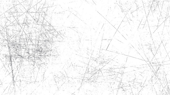 White background with dense overlapping grey scratches and small dots texture grunge distressed