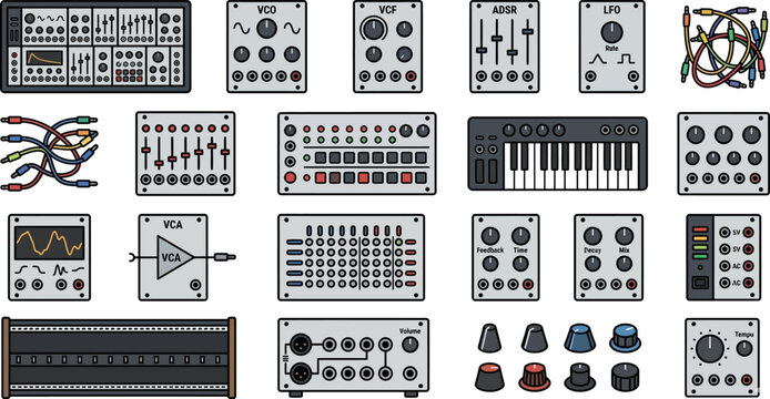 Synth Modules Modular Synthesizer Images – Browse 1,108 Stock Photos, Vectors, and ...