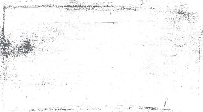Distressed grunge texture with speckles and scratches on white background