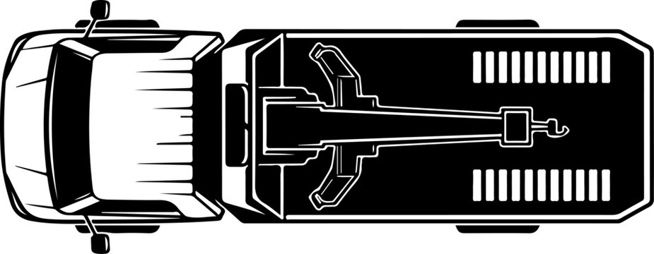 Top-down view of car trunk with golf clubs, golf bag, and clubs, vehicle luggage compartment, car storage space