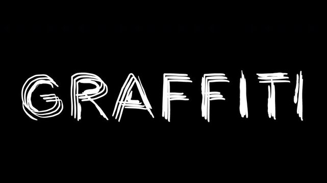 Gritty, scribbled "Urban," "Street," and "Graffiti" animation text. Captured in raw, underground street art aesthetic for hip-hop, fashion or city-themed content.