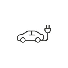 Obraz premium Electric Car Charging Icon