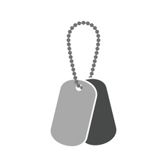 Fototapeta premium Military Dog Tags Vector Icon