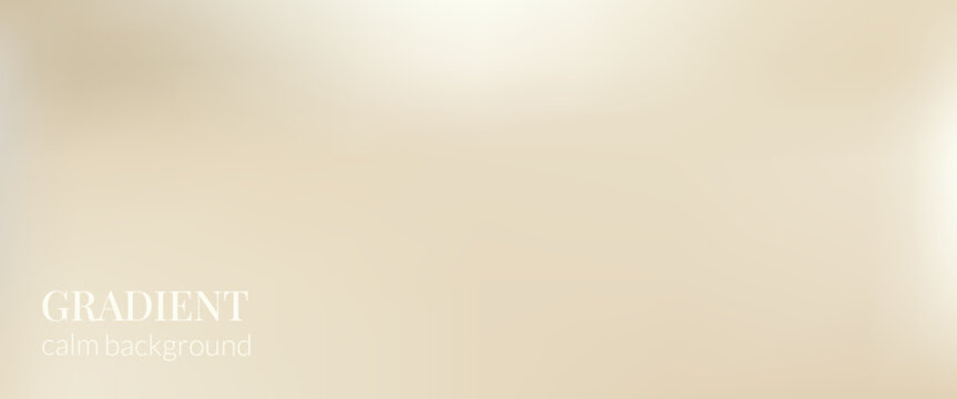 Gold sand gradient background in calm pastel cream for cosmetic label design. Warm gold gradation blends sand and beige with a light brown glow. Elegant vector blend with champagne and ivory hues.