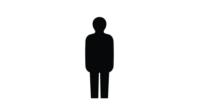 human figure silhouette on white background high quality professional detailed modern elegant stylish clean crisp vibrant colorful digital creative innovative
