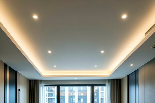 Modern Interior Design Featuring Sophisticated Ceiling Cove Lighting