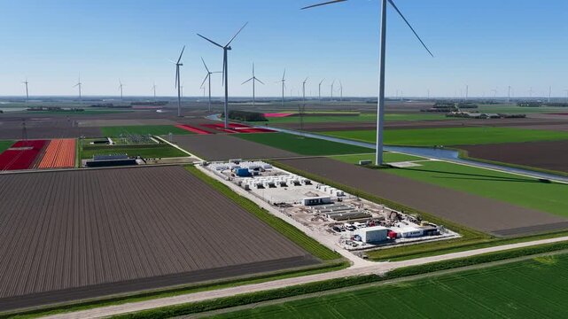 Energy Storage & Wind Farm in Flevoland the Netherlands