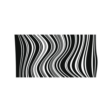 Distorted black and white vertical lines creating an abstract barcode pattern, symbolizing data corruption, digital security challenges, and technological glitches