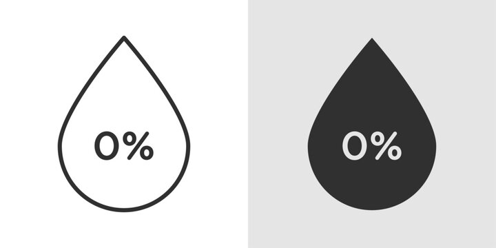 Alcohol Free Icon representing abstinence from alcohol, promoting a healthy lifestyle, sobriety, and prevention of alcohol related harm.