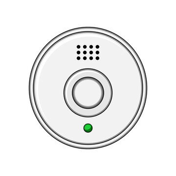 Smoke detector device actively monitoring air quality, identifying potential fire hazards, and providing essential emergency protection for home or office safety
