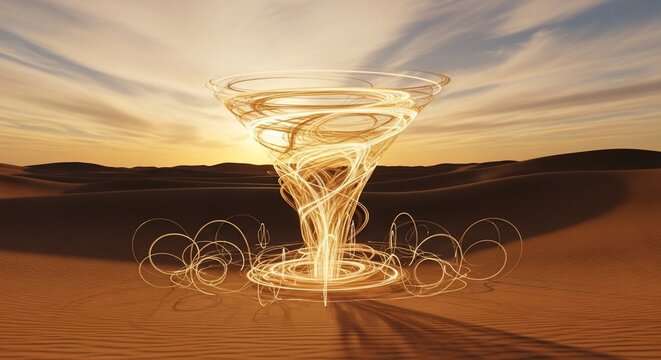 Abstract swirl vortex design