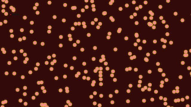 Dots scattered across a dark background create a rhythmic pattern that resembles distant stars or microscopic particles floating within a vast digital void.